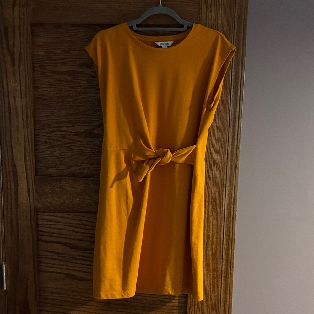 Nine West Vibrant Yellow Mini Dress
